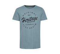 BLEND T-Shirt 'Abraham' bleu-gris / noir, Taille M