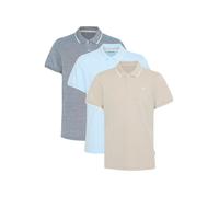 Blend BHPolo Lot de 3 polos pour homme avec col polo et boutons 100 % coton Coupe droite, Robe Bluescashmerecrockery (204184), S