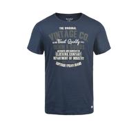 BLEND T-Shirt 'BHVadim' bleu / gris / blanc, Taille S
