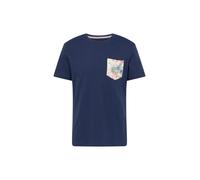 BLEND T-Shirt bleu / jaune clair / vert gazon / rouge orangé, Taille M