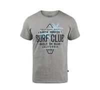 BLEND T-Shirt 'Califo' bleu / gris / noir, Taille L