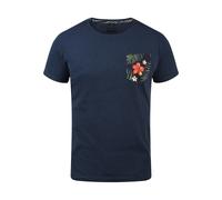 BLEND T-Shirt 'Florens' bleu marine / mélange de couleurs, Taille XXL