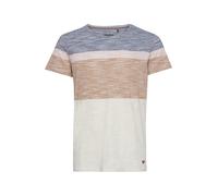 BLEND T-Shirt 'Jakob' beige / beige clair / bleu / marron, Taille XL