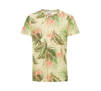 BLEND T-Shirt 'Tromas' jaune / vert / corail, Taille M