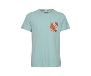 BLEND T-Shirt 'TROP' turquoise / mélange de couleurs, Taille S