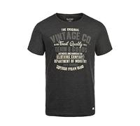 BLEND Vadim T-Shirt À Manches Courtes Chemise Imprimé pour Homme avec Encolure Rond 100% Coton avec Imprimé, Taille:M, Couleur:Charcoal (70818)
