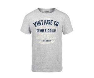 BLEND Vadim T-Shirt À Manches Courtes Chemise Imprimé pour Homme avec Encolure Rond 100% Coton avec Imprimé, Taille:M, Couleur:Stone Mix (70813)