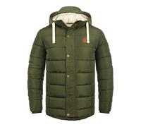 BLEND Veste d’hiver 'BHFrederic' vert / blanc naturel, Taille XXL