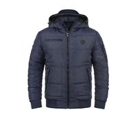 BLEND BHBoris Homme Veste d'hiver Veste matelassée avec Capuche Poches zippées Poignets côtelés Regular Fit, Taille:XL, Couleur:Navy Teddy (74655)