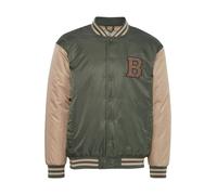 BLEND Veste mi-saison beige foncé / bleu marine / noisette / kaki, Taille M