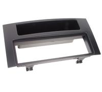 ACV Adaptateur de façade 1-DIN avec vide-poche compatible avec VW Touareg/T5 noir