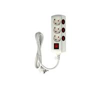 Blendend B1221786 Base individuelle à 3 bornes avec câble et connexion, idéale pour les installations électriques et le montage d'appareils, Image