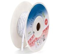 Blendend Bande LED rouge de 50 m et 8 mm avec circuit intégré, idéale pour l'éclairage décoratif et la signalisation.