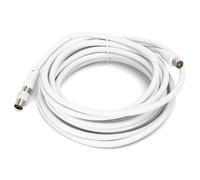 Blendend Câble coaxial TV RG6U 5 m avec connecteurs mâles à mâles et accessoires d'installation inclus. Idéal pour les connexions de télévision par câble et les systèmes de divertissement.