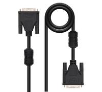 Blendend Câble DVI Dual Link 24+1, mâle vers mâle, 1,8 m, pour connexion de moniteurs et appareils haute résolution.