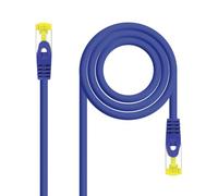 Blendend Câble réseau Cat.6A S/FTP AWG26, LSZH, 3 m, bleu, idéal pour les connexions à haute vitesse et les environnements avec des restrictions de fumée.