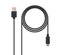 Blendend Câble USB 2.0 3A Type USB-C/M-A/M Noir 0,5 m - Idéal pour charger et transférer des données entre appareils compatibles.
