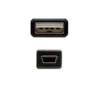 Blendend Câble USB 2.0 type A/M - Mini USB 5 broches/m, 1,8 m - Connexion d'appareils électroniques et transfert de données.