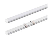 blendend Canal pour bandes LED montées en surface, 1 m, argenté, installation facile et finition élégante pour éclairage moderne