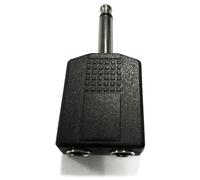 Blendend Connecteur Audio/vidéo 6,35 mâle vers 2 x 6,35 Femelle, Noir