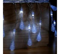 Blendend Guirlande lumineuse LED de 2,5 m avec batterie 3AA - Blanc froid - Idéale pour la décoration d'intérieur et d'extérieur.
