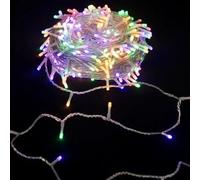 Blendend Guirlande lumineuse LED plate avec piles 3AA, RGBY, 5 m, idéale pour décorer des ambiances et des événements avec des couleurs vives.