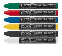 Blendend Marqueur industriel de type crayon avec pointe durable, encre résistante à l'eau, utilisation sur surfaces rugueuses et marquage de texte dans des environnements difficiles.