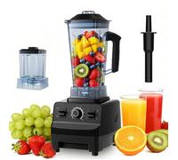 Blender 2 en 1 Mixeur avec lames acier inoxy 10 Vitesses 2L + 0.7L récipient 1000W broyage glace et fonction autonettoyante