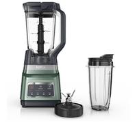 Ninja Blender 2-en-1, 3 programmes; Mixage maxi et Broyage, 4 réglages manuels ; carafe 2,1 L, bol 700 ml ; blender 1 200 W ; pièces lavables au lave-vaisselle ; Auto-IQ ; Vert Olive BN750EUGN1BRN