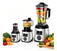 Blender 3 en 1 Blender Smoothie 9500 W 2.5L+1.5L+0.5L acier inoxydable fonction de broyage de glace et fonction autonettoyante