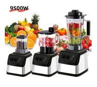 Blender 3 en 1 Blender Smoothie 9500 W 3L+1 5L+0 5L 15 vitesses 8 lames en acier inoxydable Mixeur multifonction pour Smoothie