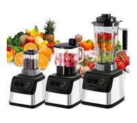 Blender - 9500 W - 15 Vitesses - Mixeur 3 en 1 - 3L+1.5L+0.5L - lames en acier inoxydable - Vitesse Réglable - robot mixeur