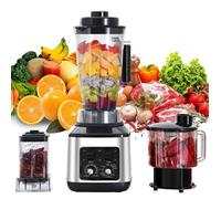 Blender - 9500 W Mixeur 3 en 1 - 15 Vitesses - 38000 tr/min - 3L+1.5L+0.5L - lames en acier inoxydable - Vitesse Réglable - Mixeur