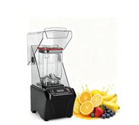 Blender À Glace, Blender Électrique Professionnel 2000 W, Pour Boissons Glacées Et Smoothies - Couvercle Insonorisé, Panneau De Commande Intelligent, Bol De 2000 Ml, Compatible Avec Noix,