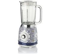 Ariete 583 Capri, Blender Mixeur Électrique en Verre de 1,5 Litres, 4 Vitesses + Pulse avec Fonction Broyeur de Glace, 4 Lames en Acier Inox, 1000 Watts, Smoothies, Milkshakes et Granités