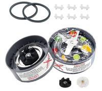 Blender Blade, 2 Pièces Blender Lame de Remplacement, Lame de rechange blender, avec pignon et base supérieure et joint en silicone, pour Mélangeur NutriBullet 600w et 900w