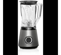 Blender Bosch Serie 4 MMB6141S 1200W Argent - Bol Tritan 1.5L, 2 vitesses, Fonction Pulse, Lames amovibles, 220-240V, 230x195x410mm