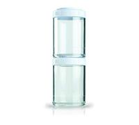 Blender Bottle GoStak Boîte 2Pak 150ml | boîtes de conservation| Tritan| sans BPA | blanc
