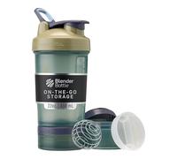 Blender Bottle - Shaker avec pilulier et rangement pour poudre de protéine, système Classic V2 ProStak - 650 ml, brun clair