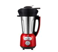 blender chauffant Cook&Ice rouge et son panier vapeur en silicone piable de 2L SYCP-HB008RA