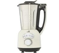 Blender chauffant mixeur et cuiseur 1 5L - Inox et crème - 1400W - Cook & Ice V3