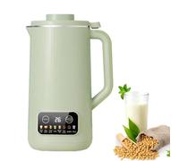 Blender chauffant - Machine à Lait de Soja avec écran LED intelligent, machine à lait de noix de 600 ML avec 10 lames - Machine à soupe avec maintien au chaud, autonettoyante pour amandes (vert)
