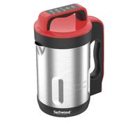 Techwood Blender chauffant TSM-1655 1,6L 1000W Inox Rouge – Soupe Velouté Compote Maintien au chaud