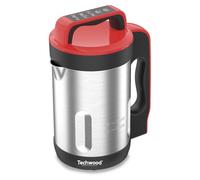 Blender Chauffant - Techwood TSM-1655 - Capacite 1.6L Soupe Veloute Compote Maintien au Chaud 1000W Inox - Coloris Rouge