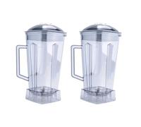 Blender Cup, Pichet de rechange for mélangeur, pièce de rechange transparente, capacité de 2l, Compatible avec CREST, AB34-2PCS,for Mixer Container