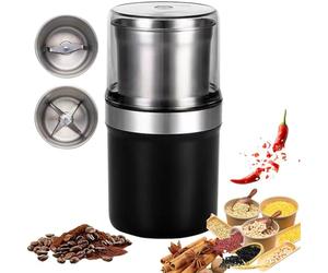 Blender D'épices électriques à 200w, Broyage De Café électrique, Broyage Stéréo à 360 °, Faible Bruit, Cuisine, Grains De Café, épices, Herbes, Noix, Céréales, Graines Et Plus