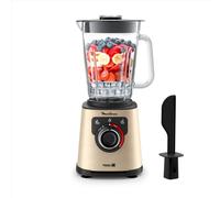 Blender électrique 1,5 L 1200 W Noir/Or avec nettoyage auto