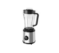Blender Electrique 350W 1.8L 2 Vitesses avec Lames en Inox Mixage Polyvalent Noir / Argent