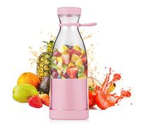 Blender électrique portable gobelet extracteur de jus rechargeable avec 6 lames pour les smoothies milkshakes et aliments bébés idéal voyages le sport la cuisine bureau l extérieur