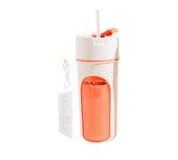Blender électrique portable portable avec bouteille thermique multifonction 48 vec paille pour sports, voyages, randonnée, jus de fruits et maison